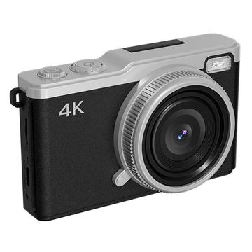 D72 Cámara Digital Portátil 4K con Zoom 16X, Tarjeta de Memoria 32GB - Negra