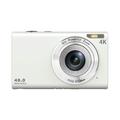 DC402-AF 4K Kids 48MP Digital Camera Auto Focus 16X Digital Zoom Vlogging Camera for Teens - Blanco