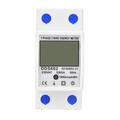 DDS662 Kilovatio Monitor de Consumo Eléctrico AC 230V 50Hz Medidor de Consumo Eléctrico Watt Tester - Blanco