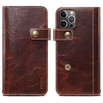 Funda de Cuero Denior Vintage para iPhone 14 Pro - Estilo Cartera