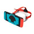 DEVASO VR Headset para Nintendo Switch Consola de juegos Gafas VR con diadema de plástico con disipación de calor - Blanco / Azul