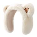 DEZ45 Diadema / Orejeras de Invierno con Orejas de Oso de Peluche - Beige