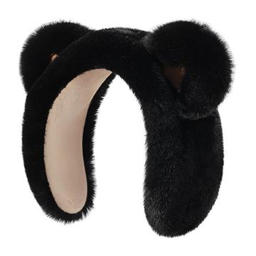DEZ45 Diadema / Orejeras de Invierno de Peluche con Orejas de Oso