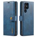 DG.Ming 2-en-1 Funda estilo cartera para Samsung Galaxy S23 Ultra 5G - Azul