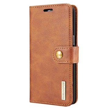 Funda de Cuero Dg.Ming 2-en-1 para Samsung Galaxy S8+ - Estilo Cartera - Marrón