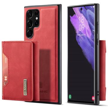 Funda Híbrida DG.Ming M2 con Cartera para Samsung Galaxy S23 Ultra 5G - Rojo