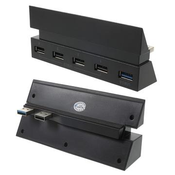 DOBE TP4-006 HUB USB de 5 puertos para consola de juegos PS4 (1 x USB 3.0 + 4 x USB 2.0)