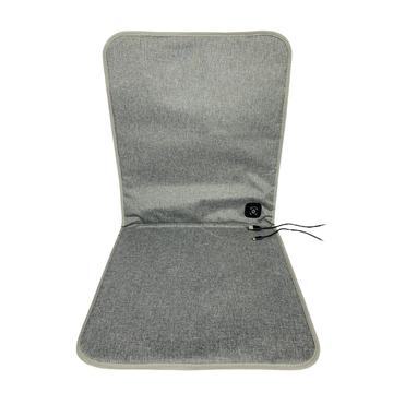 DT-90x43-2S Cojín de asiento con respaldo calefactable por USB y 3 niveles de temperatura - Gris