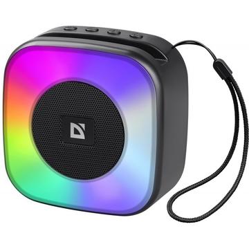 Altavoz portátil Bluetooth 5.3 Defender Enjoy 30 con retroiluminación LED - Negro