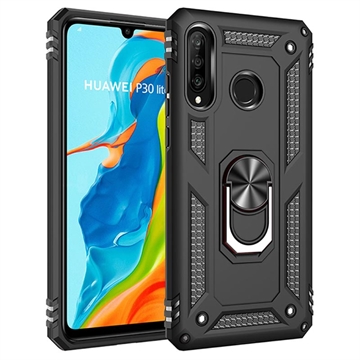 Carcasa Híbrida Defender Serie para Huawei P30 Lite - Negro