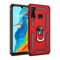 Carcasa Híbrida Defender Serie para Huawei P30 Lite - Rojo