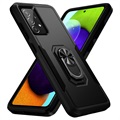 Samsung Galaxy A70 Hybrid Case with Ring Holder - Black