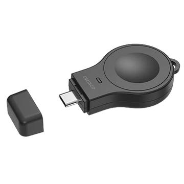 Deltaco AWC-102 Mini cargador inalámbrico para Apple Watch - USB-C - Negro