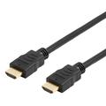 Deltaco Cable HDMI 2.0 de alta velocidad con Ethernet - 1 m - Negro