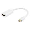 Deltaco Adaptador de Mini DisplayPort a HDMI - 0,2 m - Blanco