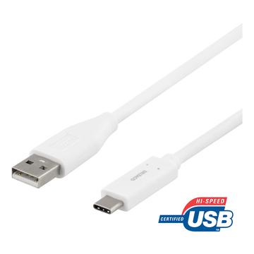 Deltaco Cable USB 2.0 a USB-C - 1m/3A