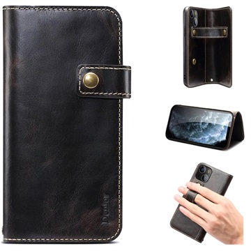 Funda Clásica de Cuero Qialino para Samsung Galaxy Note10+ - Estilo Cartera - Negro