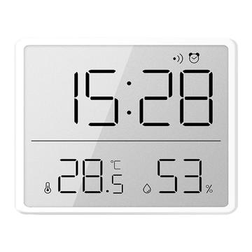 Despertador digital / Reloj eléctrico LCD - Calendario, visualización de temperatura y humedad