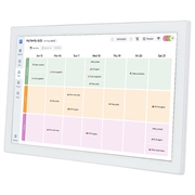 Organizador familiar digital con pantalla táctil - 15.6" - Blanco