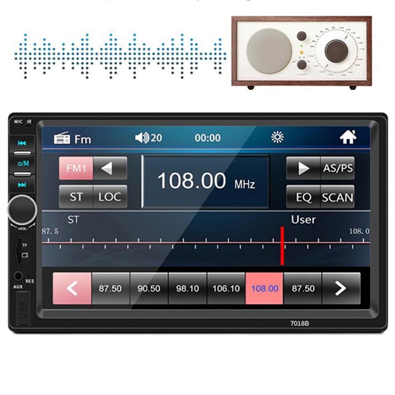 Pantalla Táctil Coble Din Coche Estéreo con Control -
