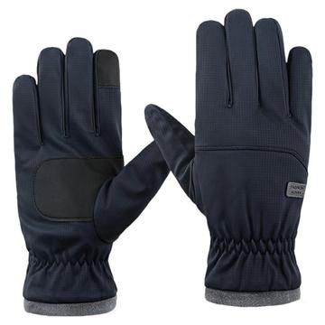 Guantes de conducción/ciclismo con forro polar y pantalla táctil para hombre