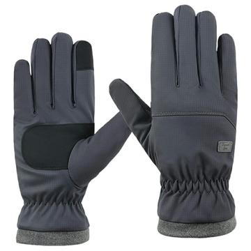 Guantes de conducción/ciclismo con forro polar y pantalla táctil para hombre