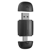 Adaptador inalámbrico 2 en 1 de doble cabezal para CarPlay y Android Auto