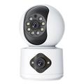 Cámara de seguridad WiFi de doble lente de 4 MP con seguimiento de 360º y audio bidireccional