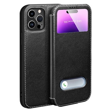 Funda de piel iPhone 16 Pro Max Dual View Flip