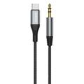 Dudao L11ProT Cable USB-C a Minijack - Tipo-C/3.5mm - 1m - Negro