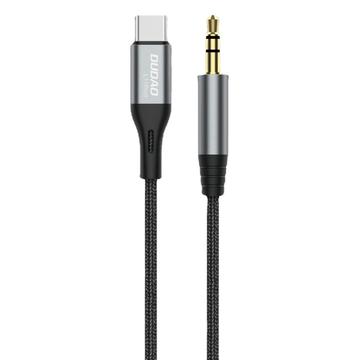 Dudao L11ProT Cable USB-C a Minijack - Tipo-C/3.5mm - 1m - Negro