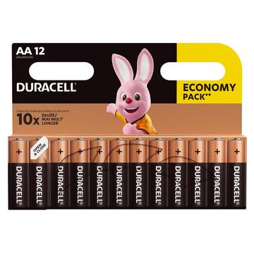 Pilas alcalinas Duracell Basic LR6/AA - 12 uds.