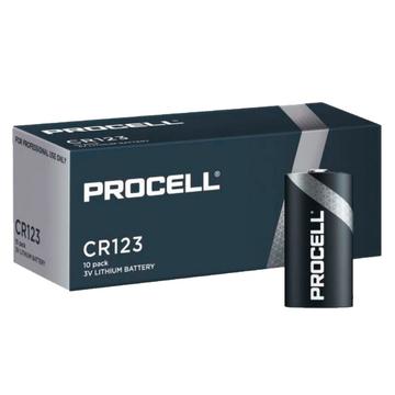 Duracell Procell CR123 Pilas Alcalinas 1400mAh - 10 uds.