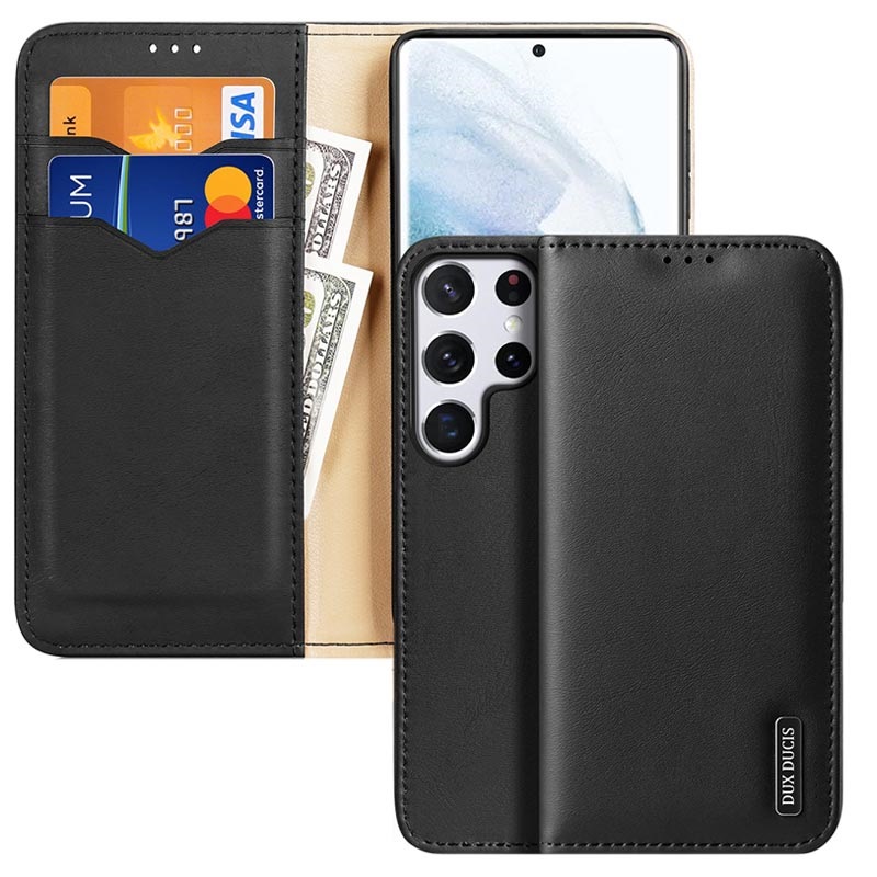 Funda De Cuero Dux Ducis Hivo Para Samsung Galaxy S22 Ultra 5G Estilo 