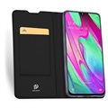 Dux Ducis Skin Pro Samsung Galaxy A40 Flip Case - Black