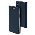 Funda con tapa Dux Ducis Skin Pro Series para iPhone X / iPhone XS - Azul Oscuro