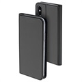 Funda con tapa Dux Ducis Skin Pro Series para iPhone X / iPhone XS - Gris Oscuro