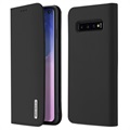 Funda de Cuero Dux Ducis Wish para Samsung Galaxy S10 - Negro