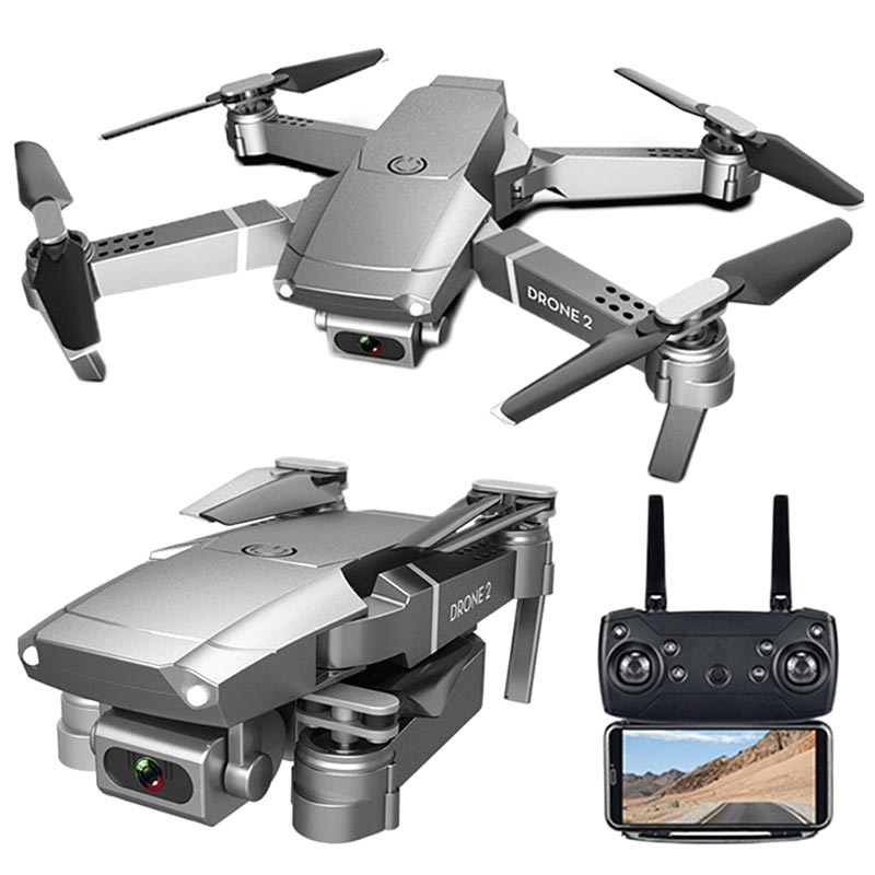 Mini Dron Plegable E68 con Cámara HD y Mando a Distancia