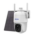 ESCAM G24 H.265 3MP Full HD AI Identifique Cámara con Panel Solar PIR Alarma WiFi Cámara Batería Incorporada