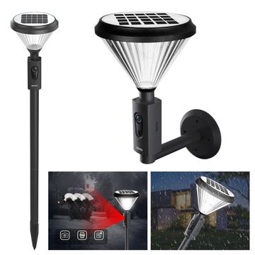 ESCAM QF190 Cámara de seguridad con luz de jardín 1080P alimentada por energía solar