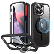 iPhone 15 Pro Max ESR Armor Tough Kickstand HaloLock MagSafe Case - Black / Clear