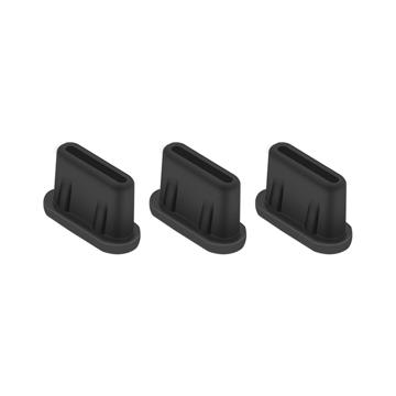 Tapón antipolvo DJI Mini 3 Pro USB-C - 3 uds. - Negro