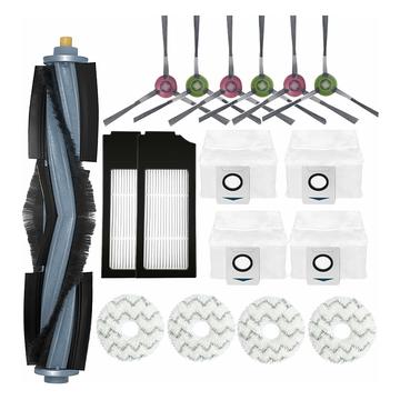 Ecovacs Deebot X1 Omni/Turbo Cepillo de Recambio, Filtro y Juego de Mopa - 17 Piezas.