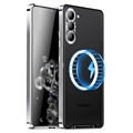 Carcasa Híbrida Magnética Electrochapada para Samsung Galaxy S23 5G - Plateado