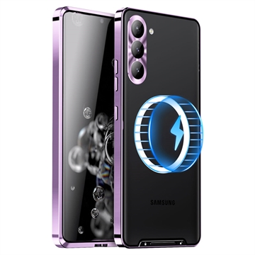 Carcasa Híbrida Magnética Electrochapada para Samsung Galaxy S23+ 5G - Púrpura