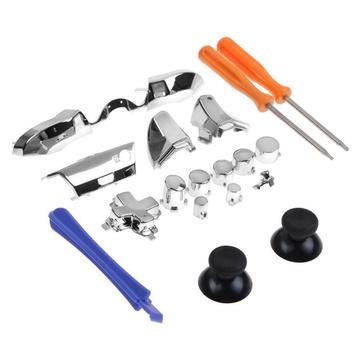 Kit de piezas de repuesto galvanizadas para el mando Xbox One Elite - Plata