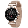 Elegante Smartwatch Impermeable con Pulsómetro Femenino H1 (Embalaje abierta - Excelente) - Rosa Dorado
