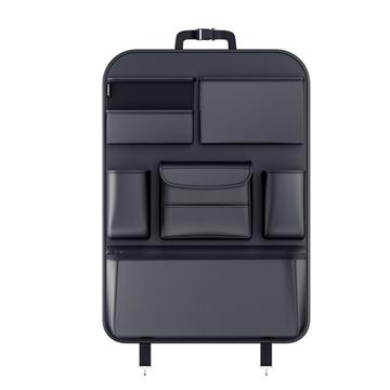 Elegante Organizador Multifuncional para el Asiento Trasero del Coche - L - Negro