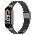 Elegante Correa de Malla de Acero Inoxidable para Xiaomi Smart Band 8 - Negro